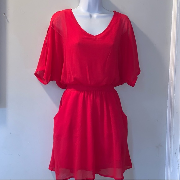 Freebird Mini Flowy  Dress W/ Pocketsl - Picture 1 of 8